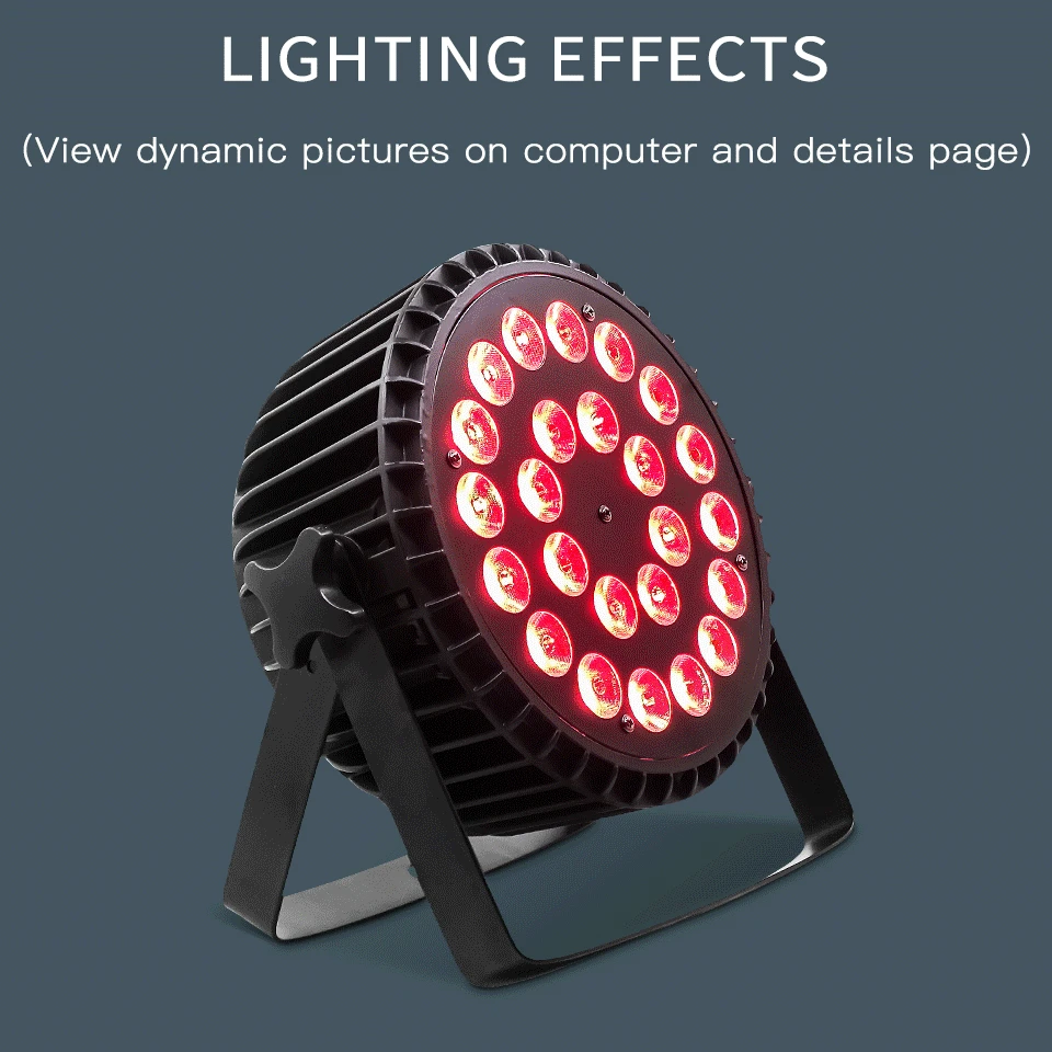 10 шт./лот 24x12 Вт RGBW/24x18 RGBWA UV 6 в 1