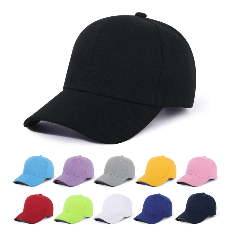 

Children Solid Color Adjustable Sun Protection Baseball Cap Candy Color Spring Summer Shade Outdoor Boys Girls Snapback Dad Hat