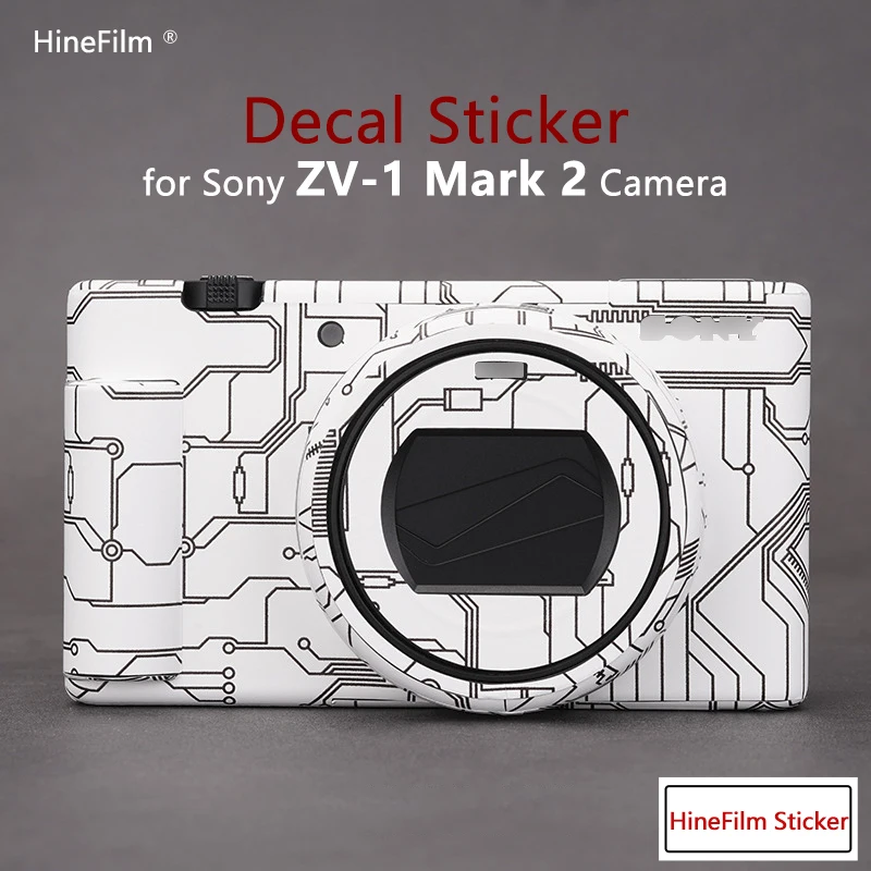 

ZV-1M2 Vlog Camera Decal Skin for Sony ZV-1 II Camera Stickers Anti-Scratch Protector Cover Film Warp Cover Case