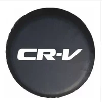 1pcs car stickers 14 15 inch pvc leather space saving spare wheel protective cover car accessories for honda crv cr