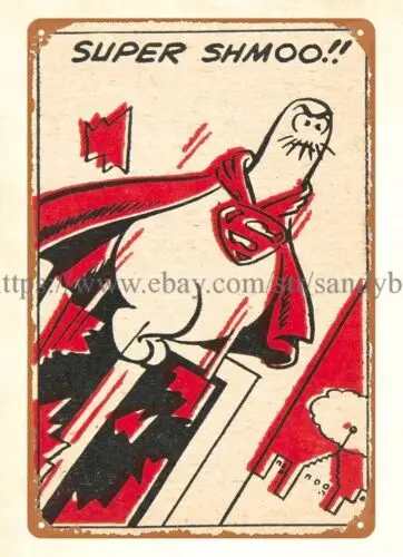 1950 SHMOO SEALTEST металлический жестяной знак для мороженого наружная настенная