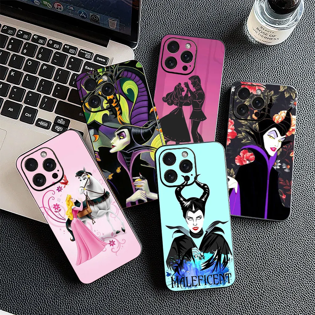 Чехол Sleeping Beauty Aurora Maleficent для Apple iPhone 16 11 15 Pro Max Plus X XR 7 8 SE 2022 SE3 SE2 16E чехол телефона