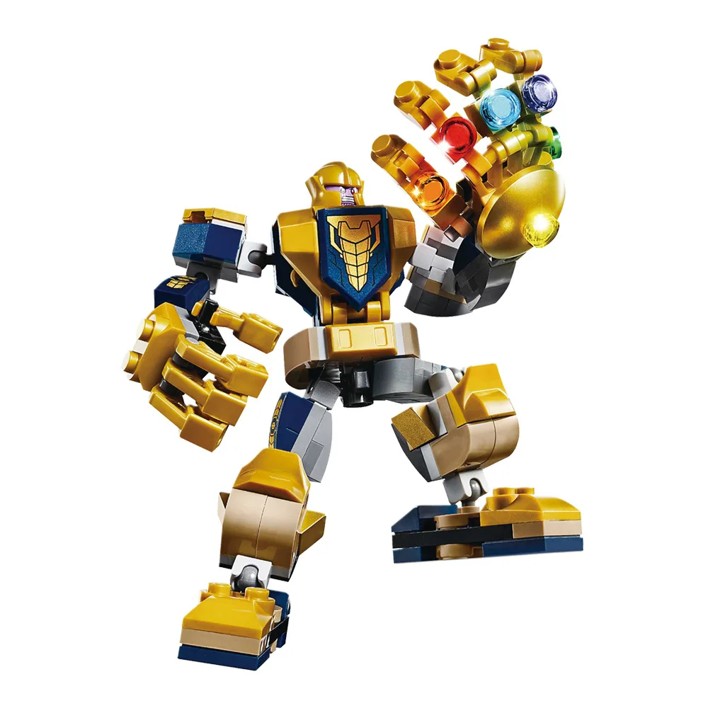 

Compatible 76141 Thanos Mech Building Big Blocks Mini Action Figure Toys