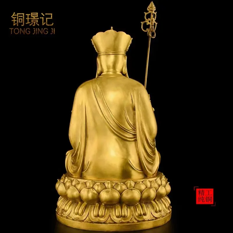 Латунная Бронзовая статуэтка для украшения Бодхисаттва буддийский зал