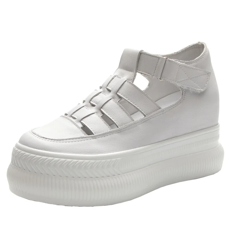 

Женские Летние босоножки из натуральной коровьей кожи, на высоком каблуке 9 см