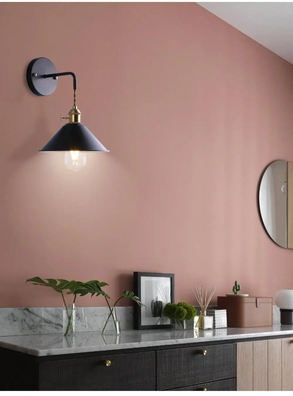 

Modern Wall Lamp Nordic Style Home Decoration Macaron Lamp Bedside Reading Light with Switch 220V Home Lighting