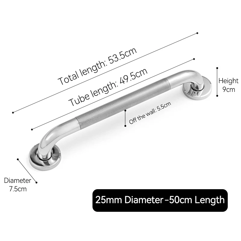 Поручень из нержавеющей стали, поручень для ванной комнаты, ванны, туалета, противоскользящая ручка для душа, предотвращает падение, приспособление для ванной комнаты