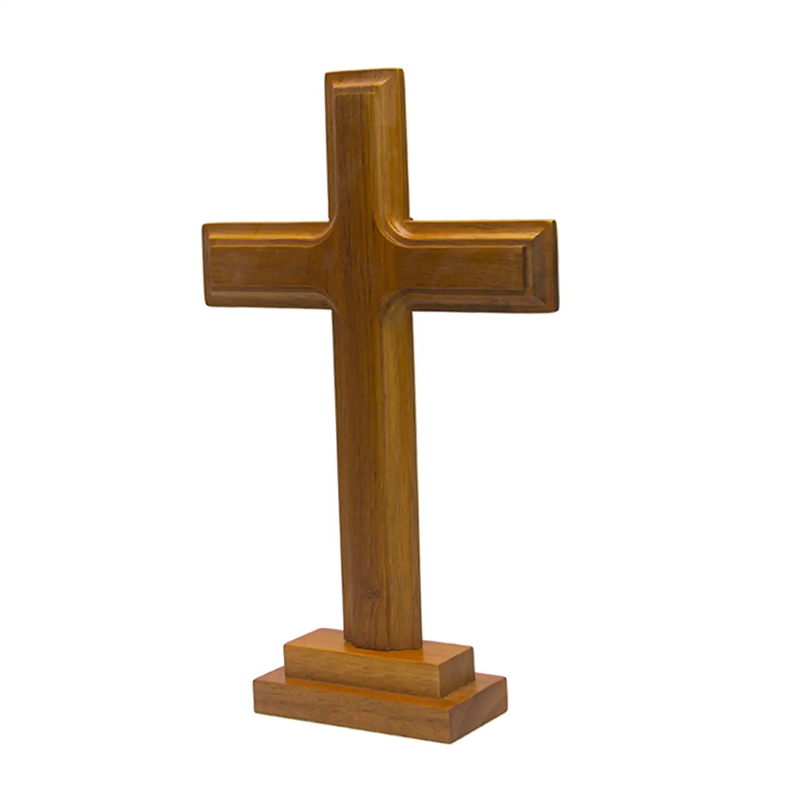 

ianity Crucifix Standing Double-Sided Display Collectible ian Gift Figurine for Ornament Cabinet Gifts