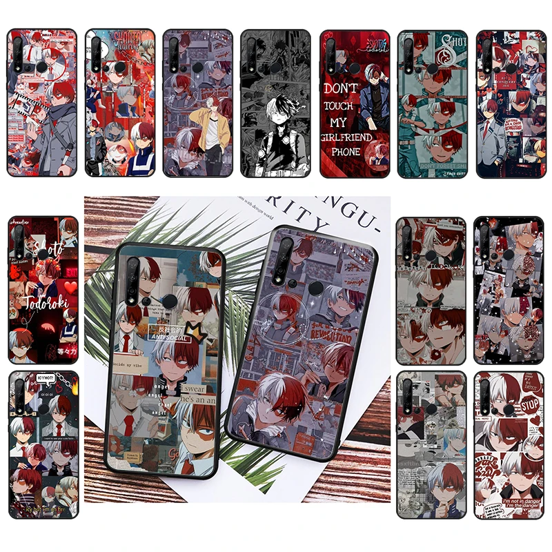 

Phone Case For Huawei P50 Pro P30 P40 Lite P40Pro P20 lite Mate 20 Pro Mate 50 Pro P Smart Todoroki My Hero Academia Funda Capa