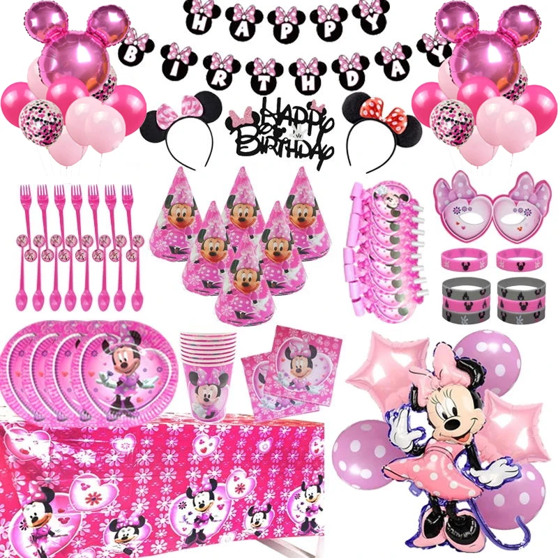 Одноразовая посуда Disney Minnie товары для тематической вечеринки &quotмышь&quot больше