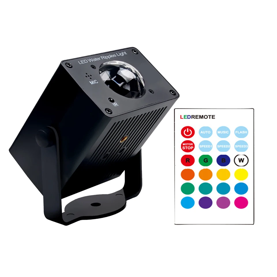 RGB светодиодный водяной волновой волнистый эффект сценического освещения 9 Вт 16