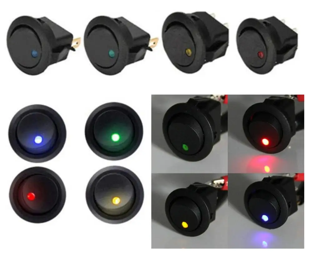 1 шт. 20A 12 В 220 клавишный выключатель стандартная точка для автомобиля лодки