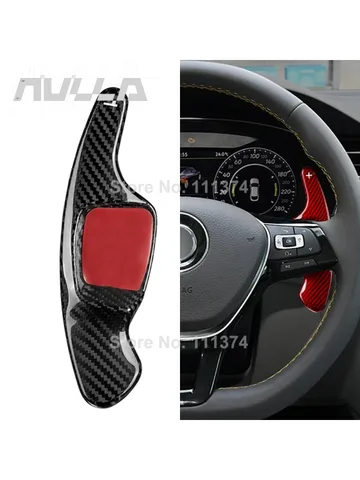 Настоящие переключатели из углеродного волокна для Volkswagen Tiguan MK2 VW golf 7/8 Alltrack MK7/8 T-cross Passat B8 GTI R-line