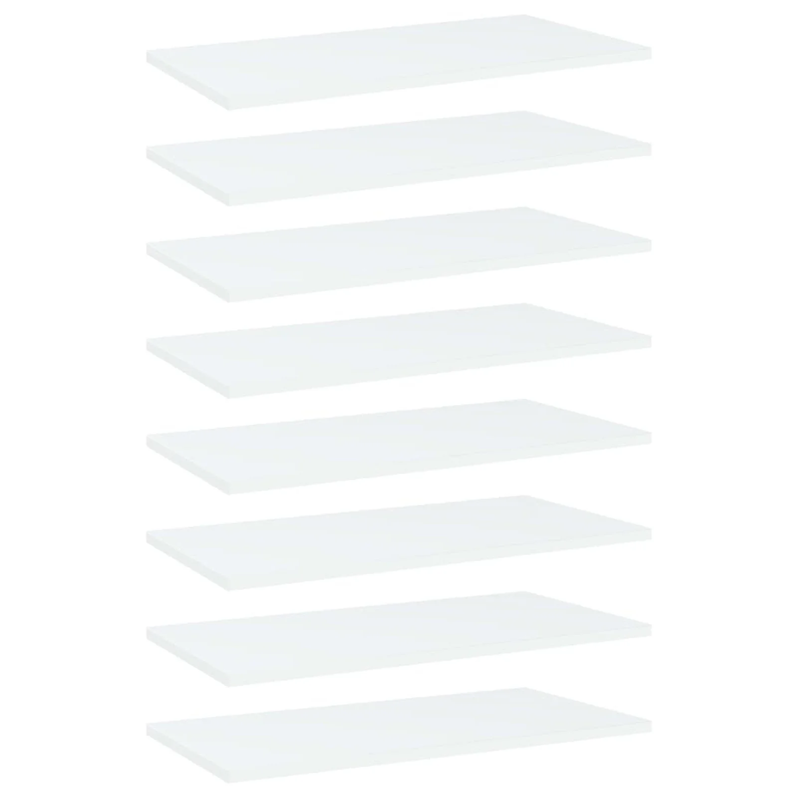 

Bookshelf Boards 8 pcs White 23.6"x11.8"x0.6" Chipboard