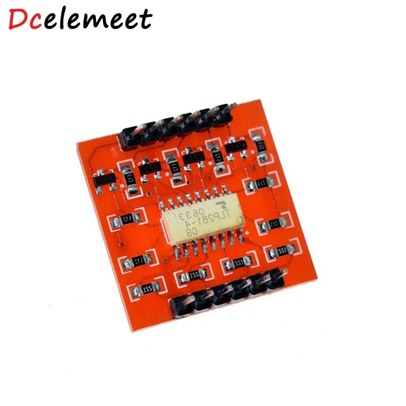 

TLP281 4 CH 4-Channel Opto-isolator IC Module For Arduino Expansion Board High And Low Level Optocoupler Isolation 4 Channel