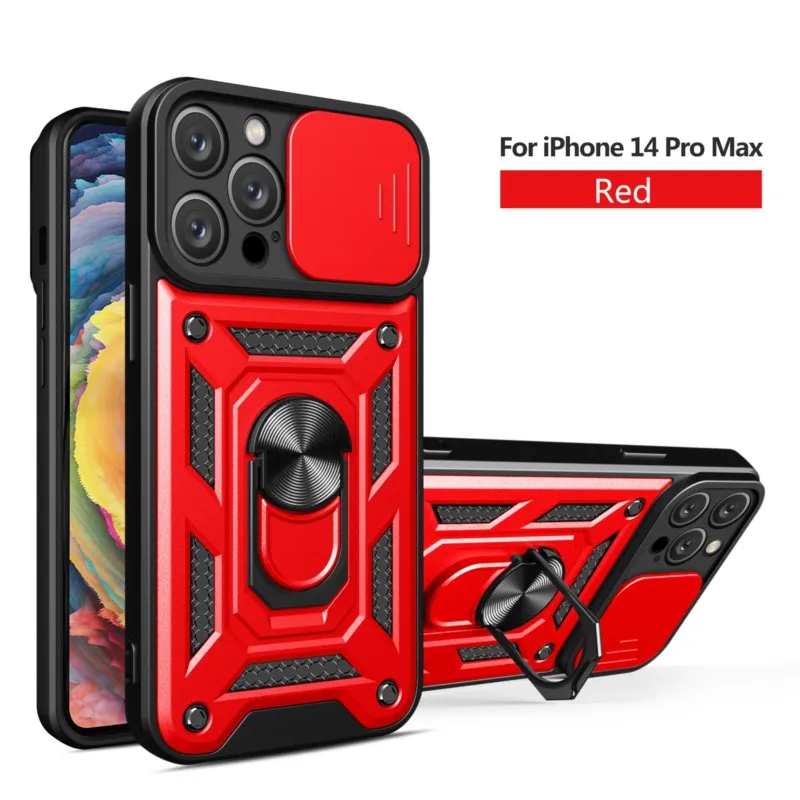 

Military Grade Anti Drop Phone Case Suitable For iPhone 14 13 12 11 Pro Max XS Max X XR 8 7 Plus Magnetic Ring Iens Protection