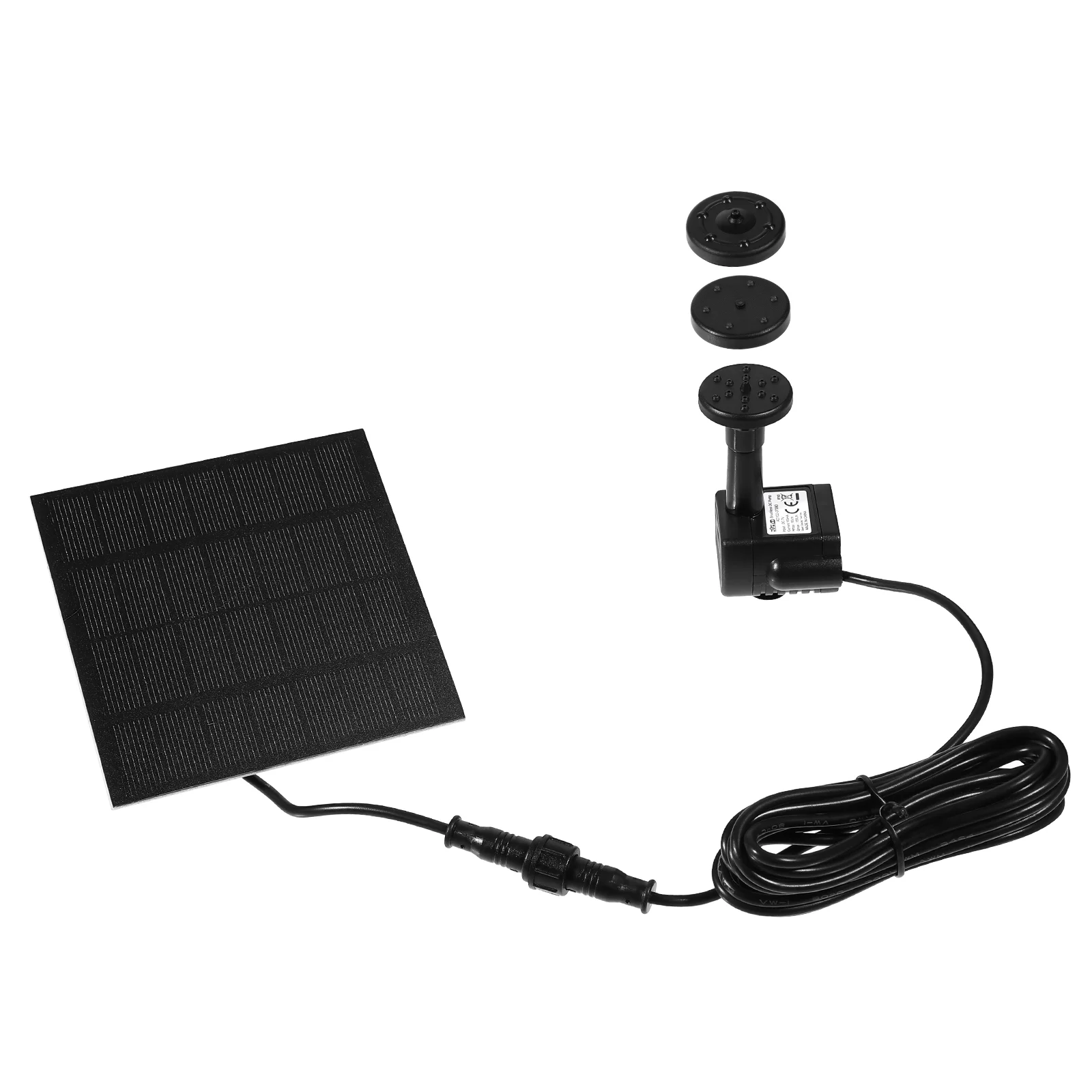 

7V 1.2W 180L/H Solar Power Water Pump Aquarium Fountain Pool Garden Pond Submersible Pump (Black)