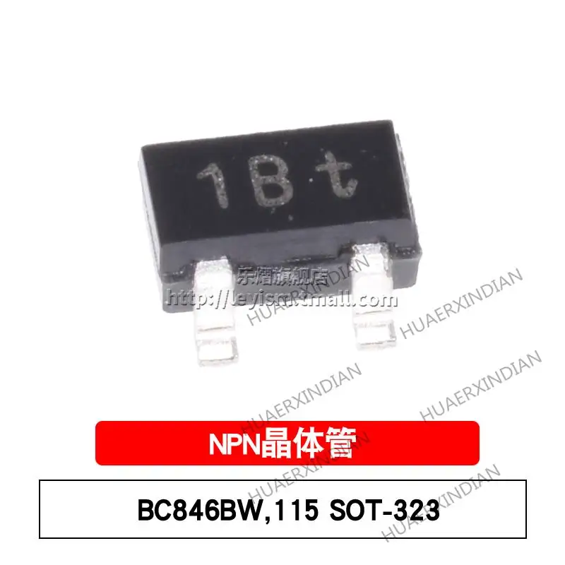 10 шт. новые и оригинальные BC846BW,115 SOT-323 1Bt NPN 65 в/100 мА 20
