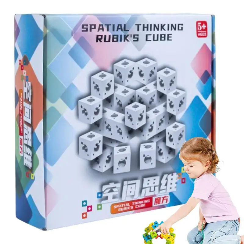 

3D Assembled Cube Variety Geometric Changeable Assemble Magic Cube Anti Stress Decompression Hand Flip Puzzle Cube Kids Toys