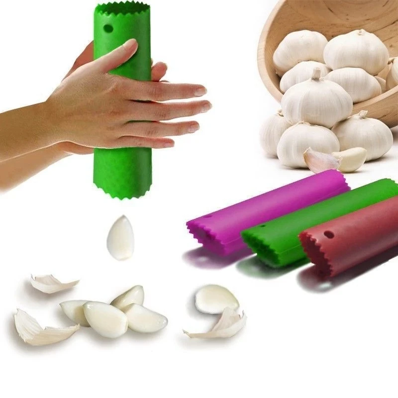 

Silicone Garlic Peeler Crusher Easy Useful Kitchen Fruit & Vegetable Tools Tube Stripper Non-Toxic Safety Cooking Home Gadget