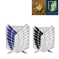 anime attack on titan brooch badge wings of freedom logo creative alloy brooch shirt bag accessories 3 colors gift customization