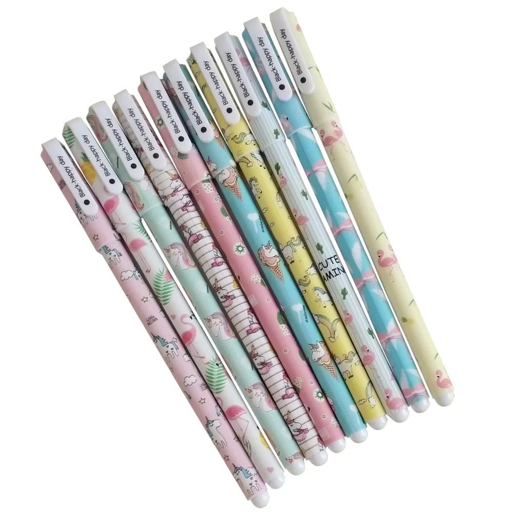 10 шт. гелевая чернильная ручка 05 мм канцелярские принадлежности с героями