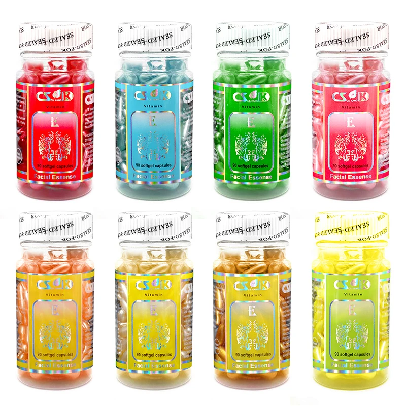 

90 шт., увлажняющие капсулы для лица, с витамином Е