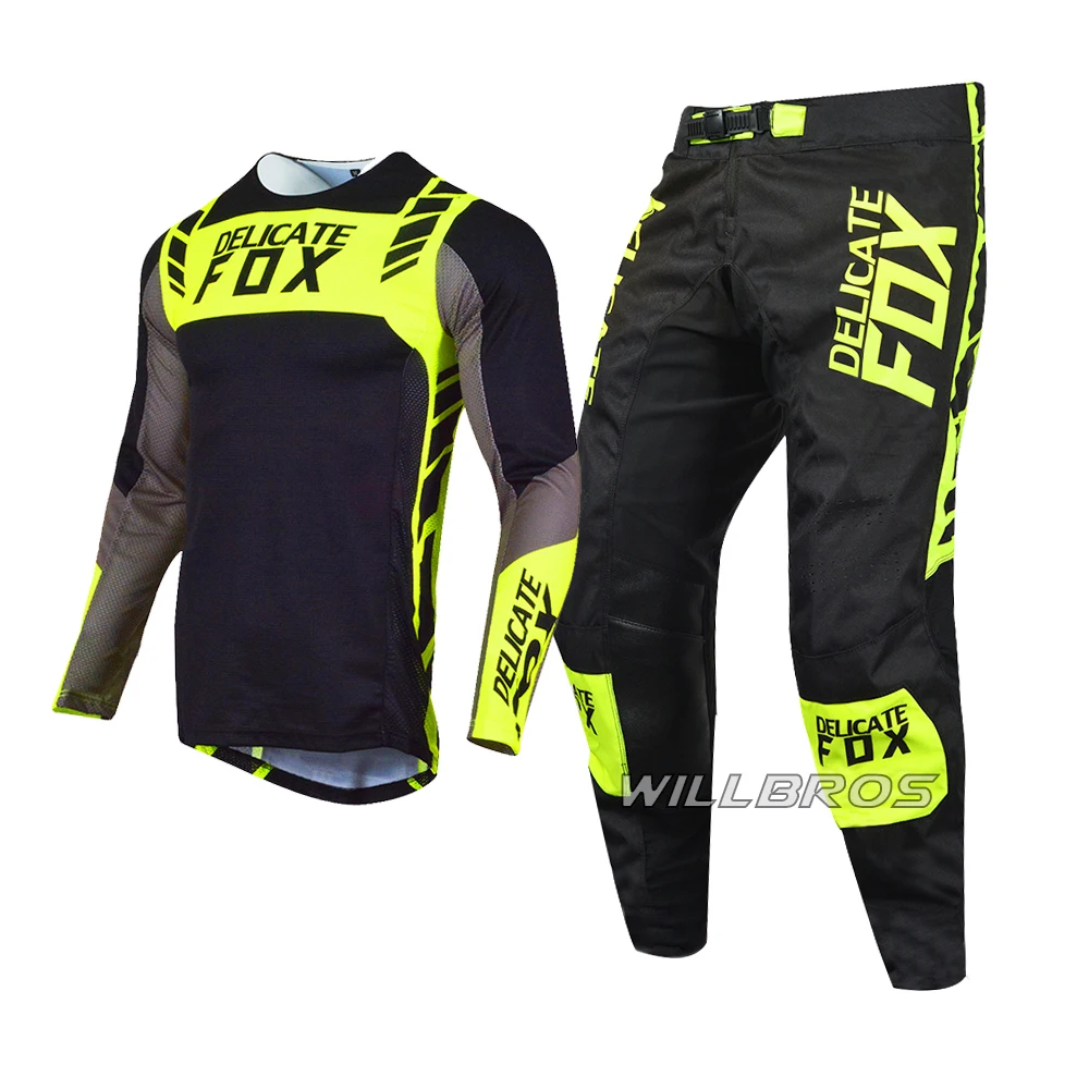 Conjunto de Jersey y pantalones para Motocross, conjunto de ropa para bicicleta todoterreno, Cross Country, MTB, DH, UTV, Enduro