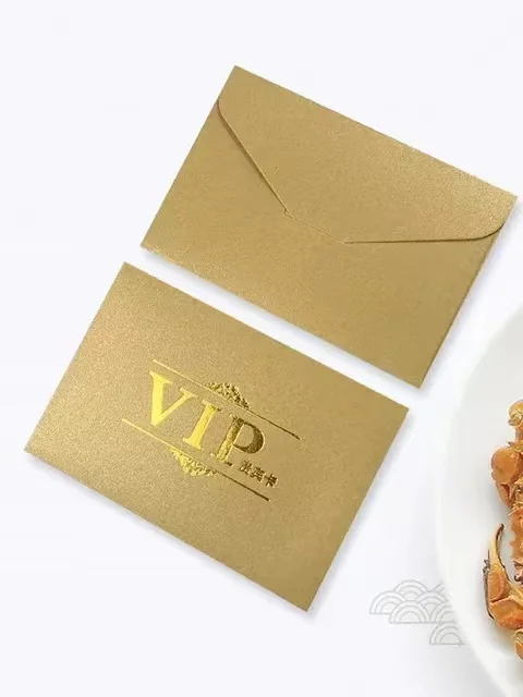 Mini Credit Card Envelope Small VIP Gift Card Envelopes With Logo