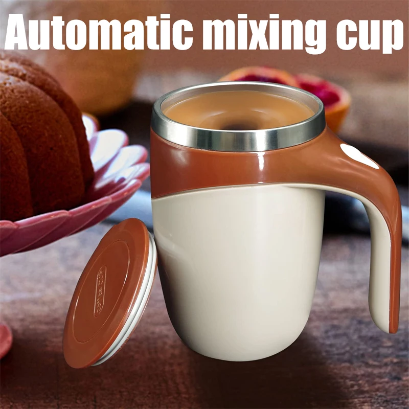 

Автоматическая самоперемешивающаяся Магнитная кружка из нержавеющей стали, температурная разница, Смешивание Кофе, умный миксер, Термокру...