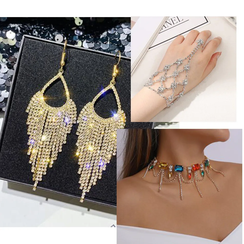 Декоративная цепочка для свадебного платья с золотистым основанием