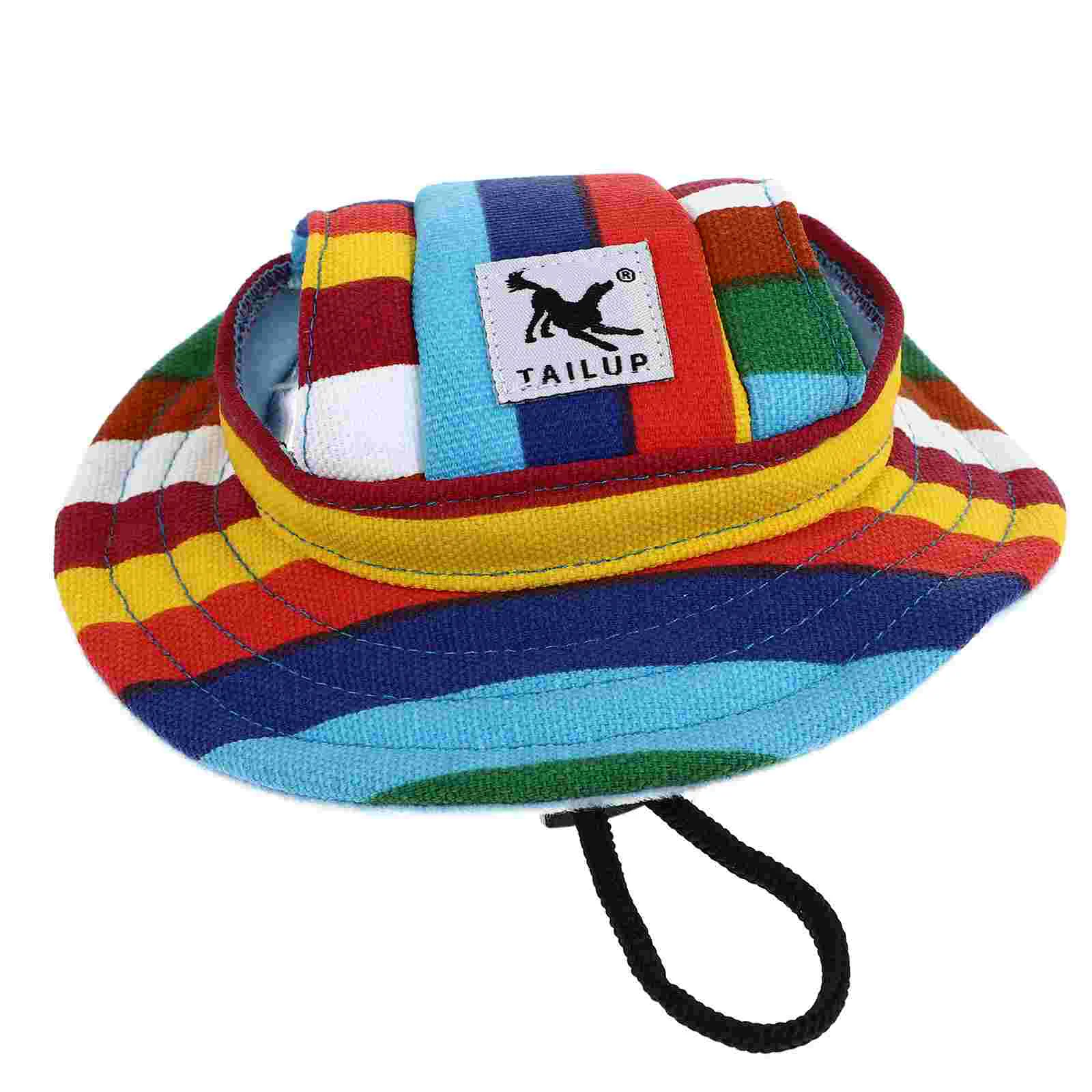 

Dog Canvas Hat Striped Pet Supply Unique Hat Dog Hat for Puppy Kitten Pet