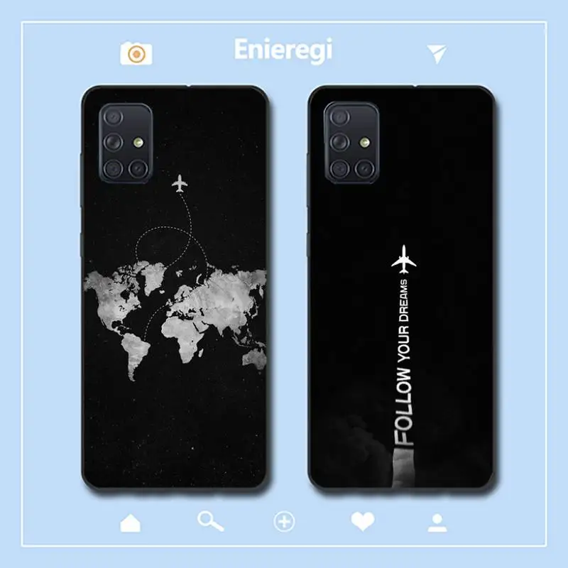 

Aircraft Helicopter Airplane Pilot Fly Phone Case for Samsung A51 01 50 71 21S 70 31 40 30 10 20 S E 11 91 A7 A8 2018