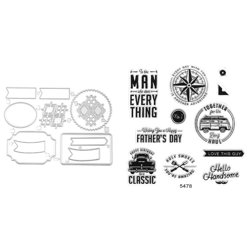 

Stamps And Dies For Card Making DIY Scrapbooking Arts Crafts Stamping Stamps (5478)