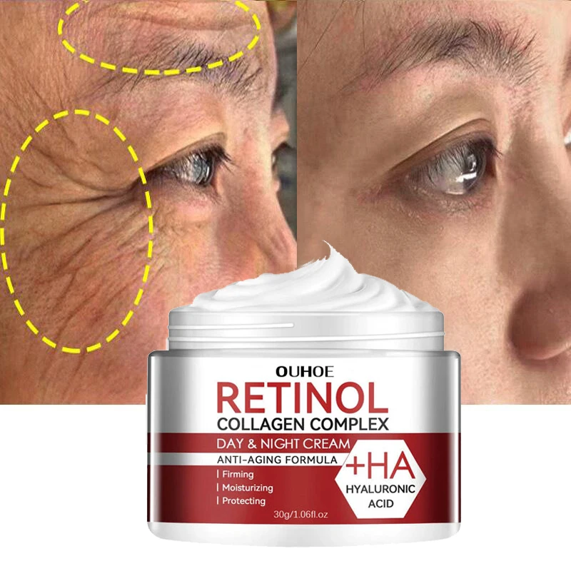 

Retinol Wrinkle Removing Cream Anti Aging Firming Lifting Fade Fine Line Hydratation Moisturizing Brightening Skin Care Cosmetic