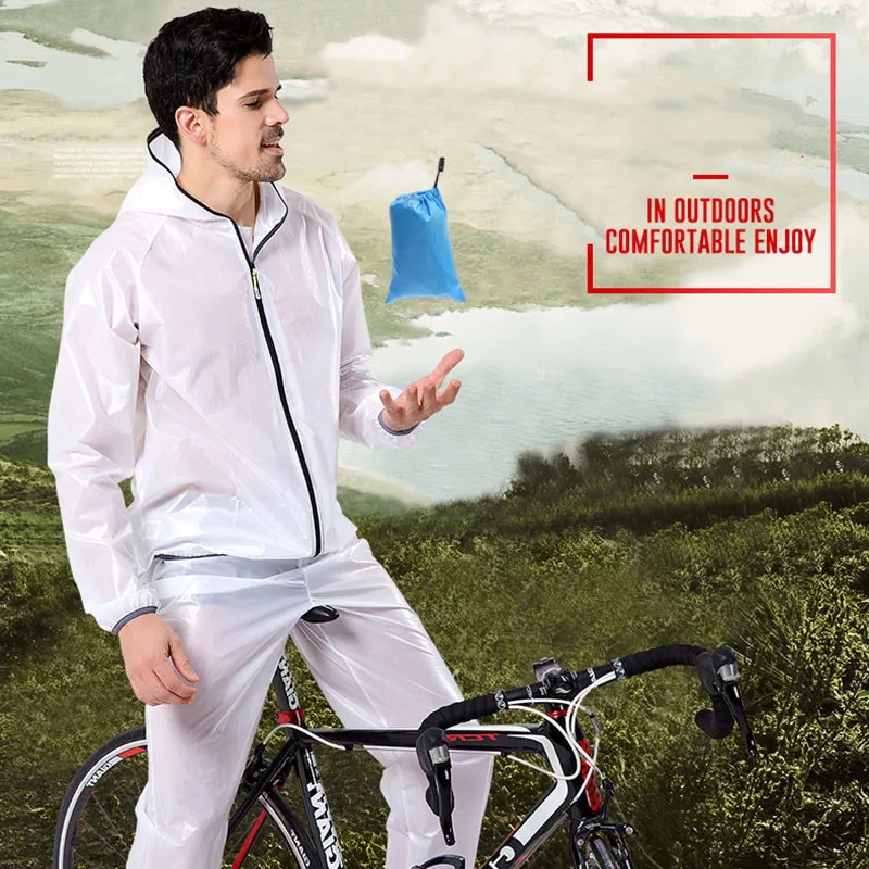 Водонепроницаемая дышащая велосипедная куртка велосипедный дождевик пончо для