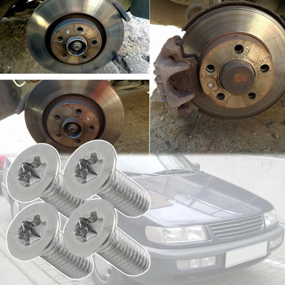 4 шт. стопорные винты переднего и заднего тормозного диска с потайной головкой для VW Passat B1 B2 B3 B4 B5 B5.5 B6 B7 B8 1973 2007 2010-2020