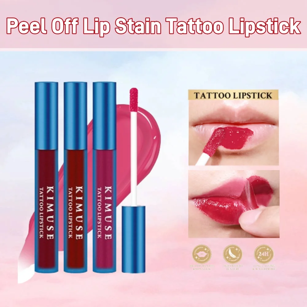 Жидкая губная помада KIMUSE для снятия кожуры матовая стойкая водостойкая