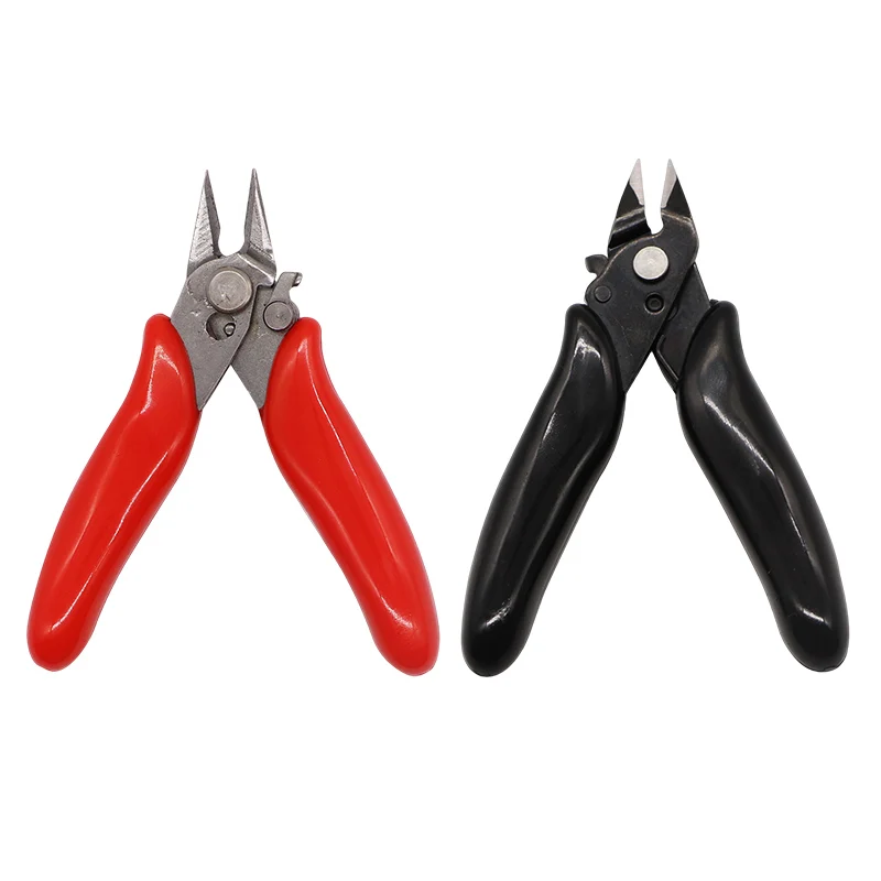 

1Pcs 3.5 Inch Mini Pliers Electrical Cable Wire Cutter Cutting Diagonal Cutting Nippers With Lock Anti-slip Rubber Hand Tools