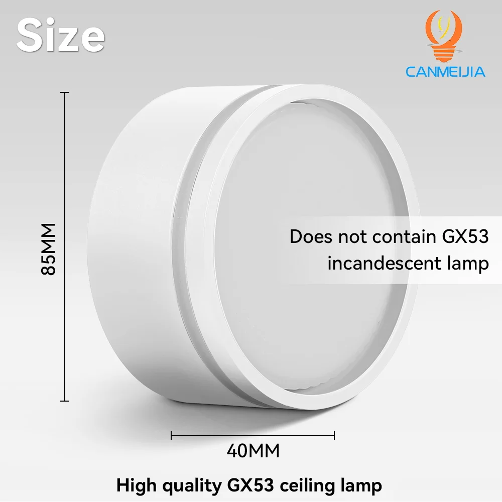 

Светодиодный потолочный светильник CHENBEN, белый/черный, алюминий, GX53, AC85-265V