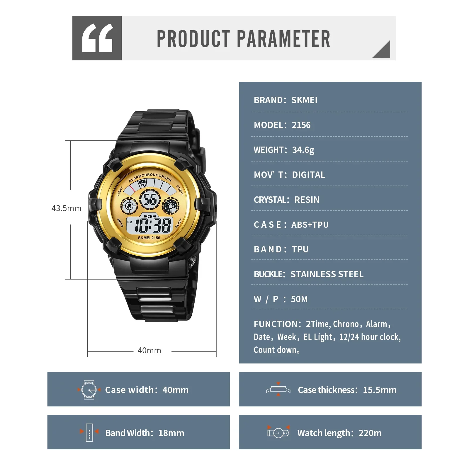 Женские водонепроницаемые противоударные наручные часы SKMEI 5 бар женские модные