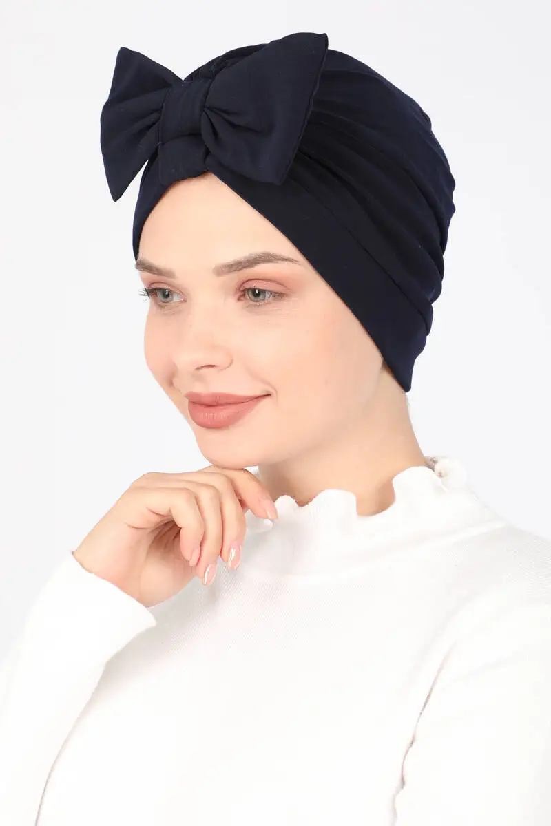 

Miray Flat Bow Swimming Cap Navy Blue