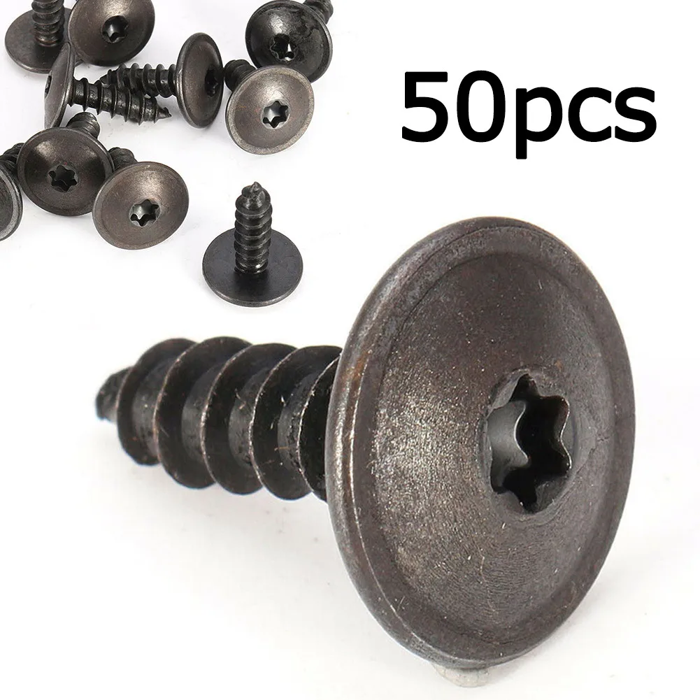 

50pcs Engine Cover Undertray Splashguard Wheel Arch Torx Screw Fastener Clips Universal Accessories High Quality