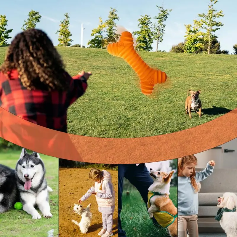 Zabawki ząbkujące dla psów Miękka guma w kształcie kości szczeniąt Wielofunkcyjny kij z Interaktywny pies odporny na gryzienie