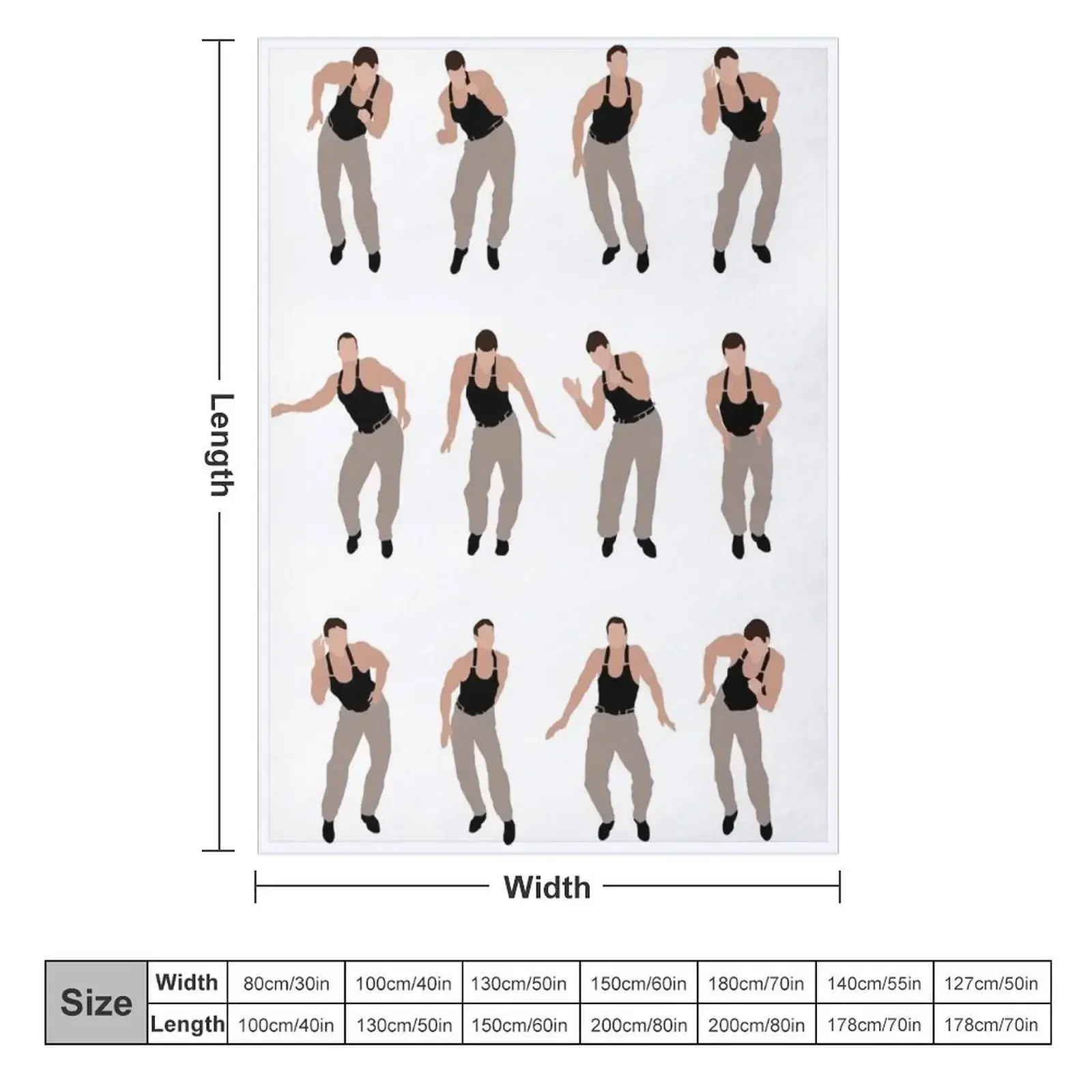 Безопасный танец Ван Дамм - JCVD 1989 Одеяло для дивана Тонкая самая мягкая кровать