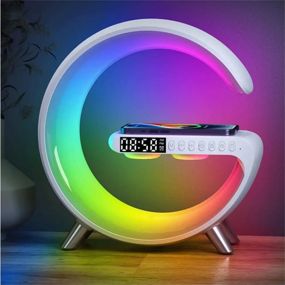 

Smart Wake Up Light Alarm Clocks With App Sunrise Alarm Clock 15w Fast Wireless Charging Wake Up Table Lamp For Heavy Sleepers