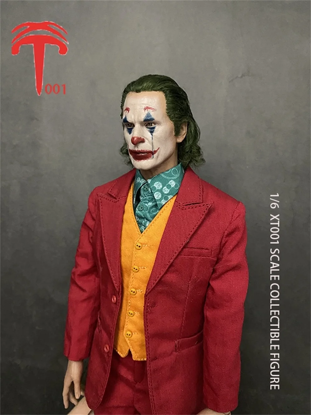 

Мужская скульптура в масштабе 1/6, клоун Хоакин, голова Феникса, резьба, модель 100% для пересадки волос, подходит для сбора фигуры 12 дюймов