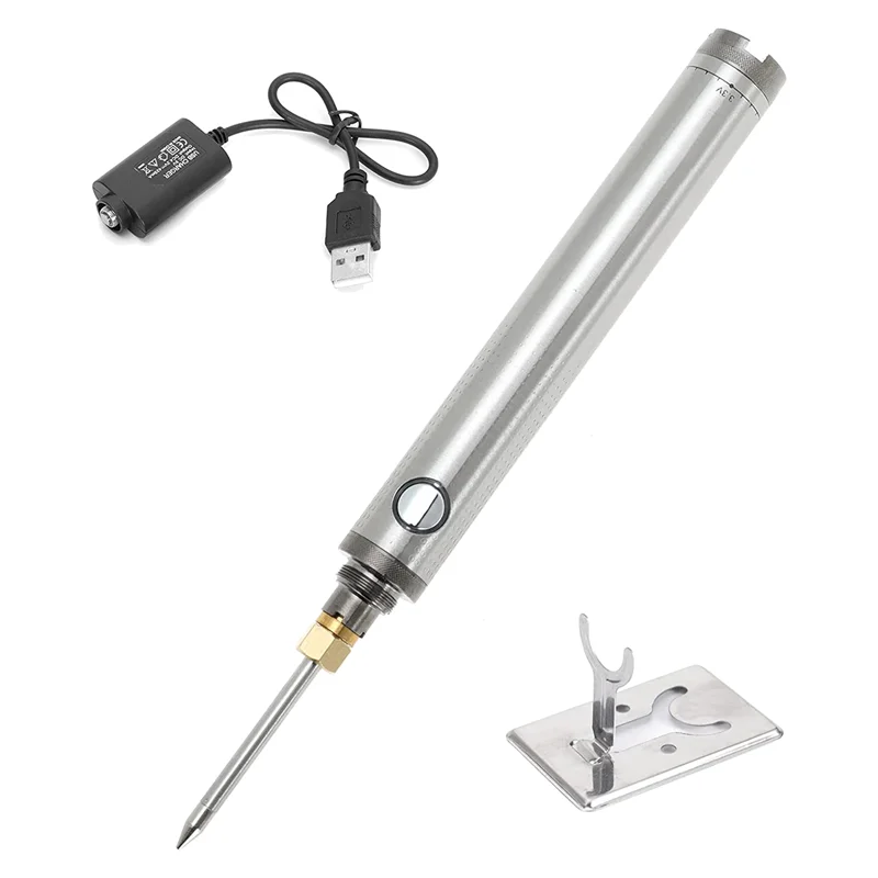 

Portable USB Cordless Soldering Iron Kit 1600MAh Wireless Rechargeable Battery Powered Wireless Charging Soldering Tool