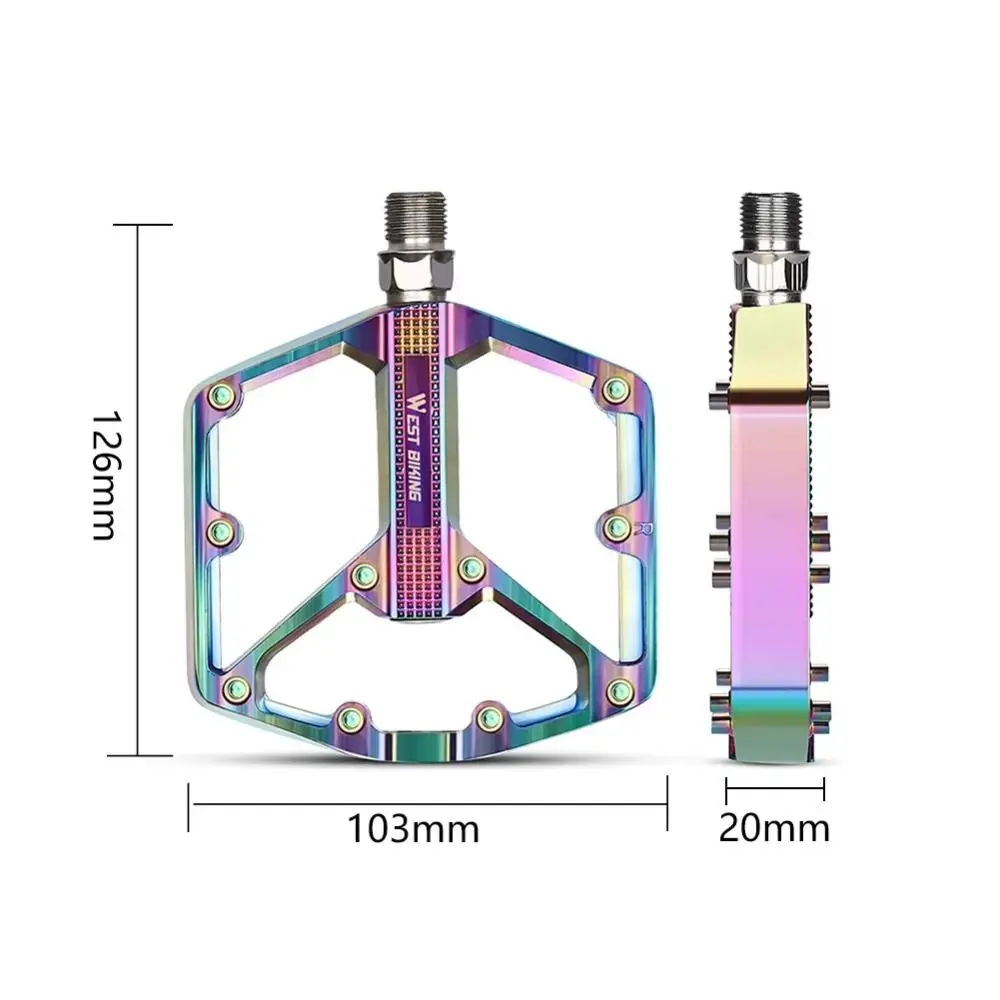 Новые педали MTB из алюминиевого сплава с ЧПУ полые гладкие подшипники подножки