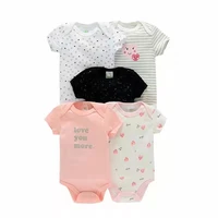 2022 baby rompers 5pcs baby boy girl clothes 100 cotton baby jumpsuits newborn ropa bebe clothing 0 12m